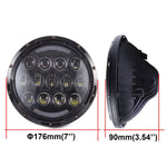 AVEC 7" ROUND CP OPTIC LED HEADLIGHT 105W LED REPLACEMENT LAMPS PAIR H6014/H6015/H6024